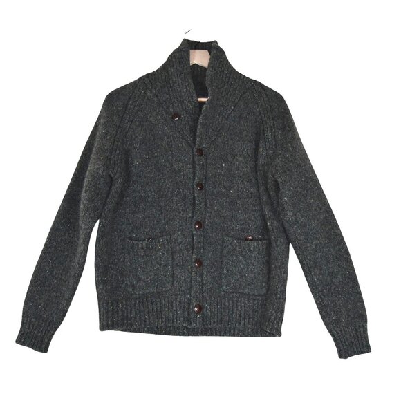 J.Crew Wool Cardigan L Rugged Heritage Style Grandpa Academia Preppy - Picture 1 of 8
